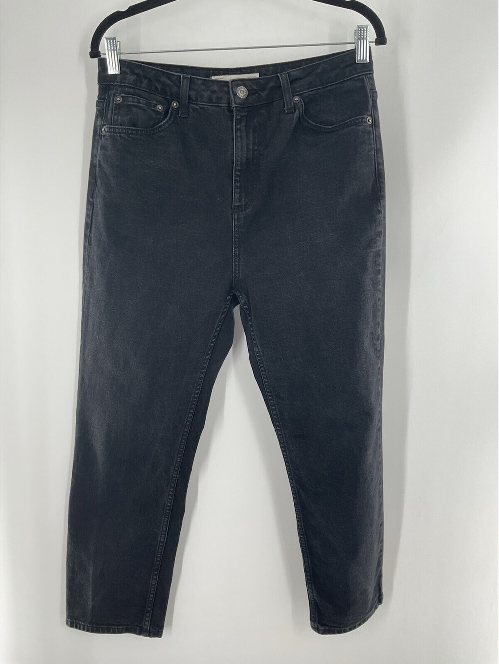 Top Shop Moto Jeans 30 Inseam 23.5 Black Made In Turkey 143